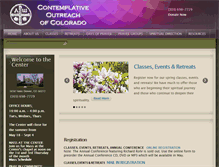 Tablet Screenshot of contemplativeoutreach-co.org